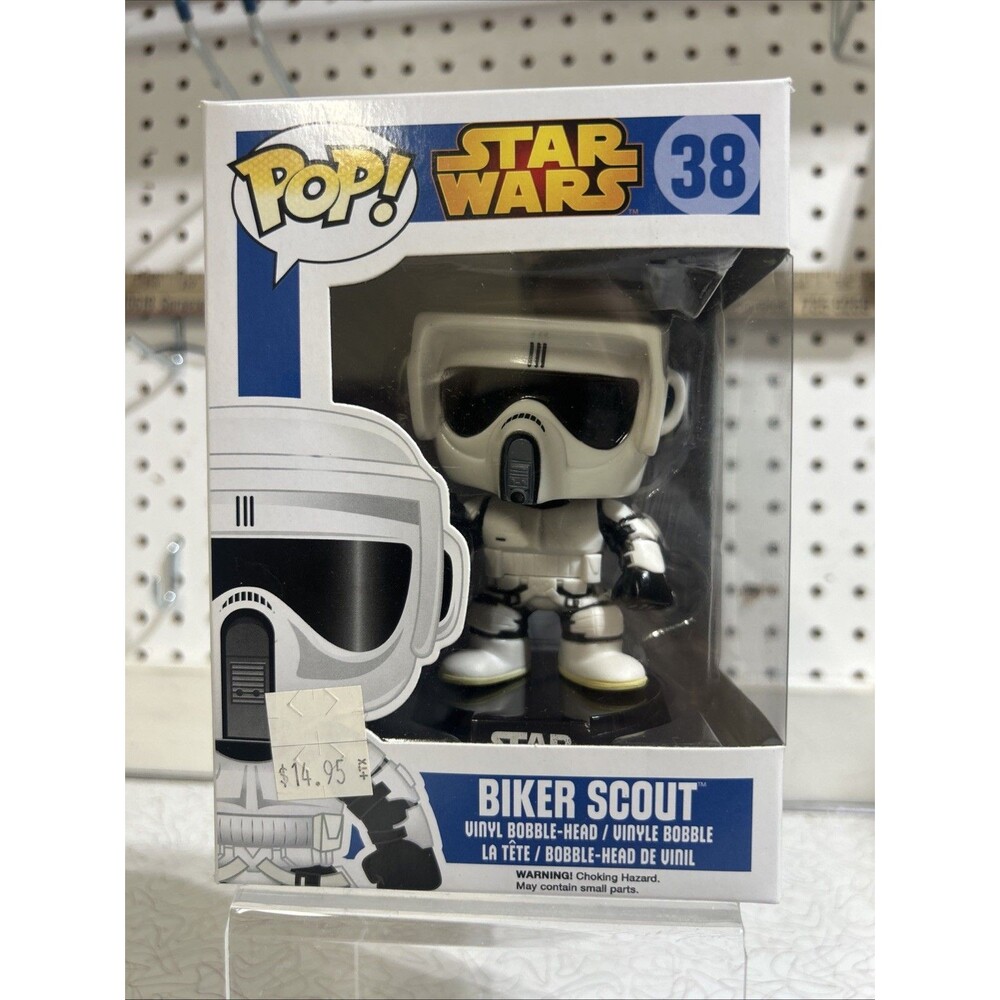 Funko Pop! Star Wars Biker Scout #38 Vinyl Figure Vaulted